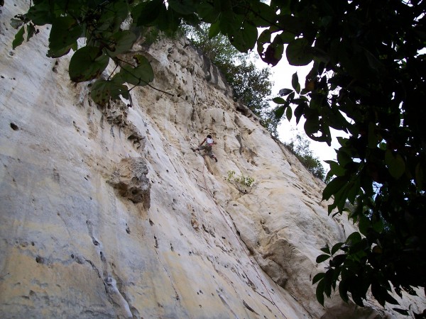 Kuya Mackie on Never Ending Journey 5.12a . Kuya is a term of respect....