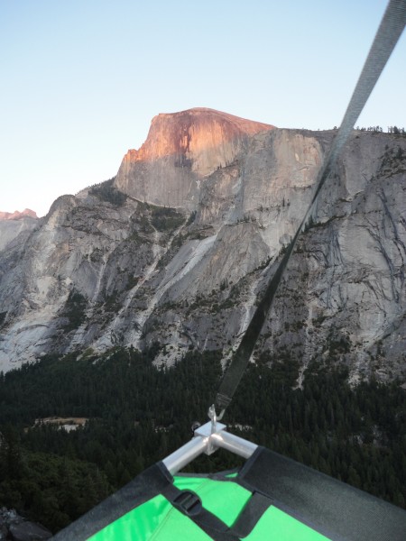 Enjoying the view of Half dome at sunset. Awesome second day on the wa...