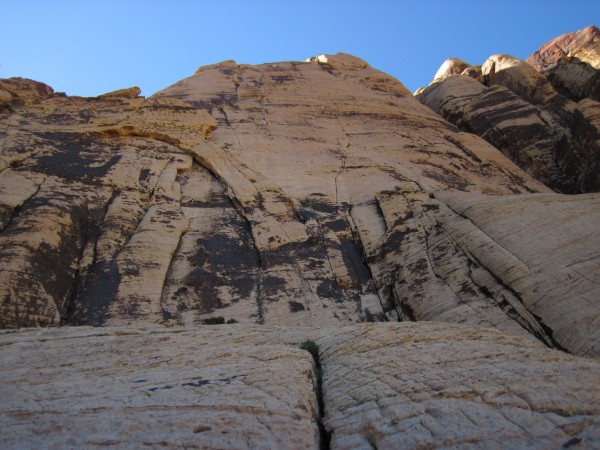 The Solar Slab Wall &#40;6 more pitches of moderate climbing&#41; abov...