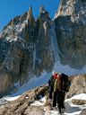 North Peak - Northeast Couloir AI 2 4th Class - High Sierra, California USA. Click for details.