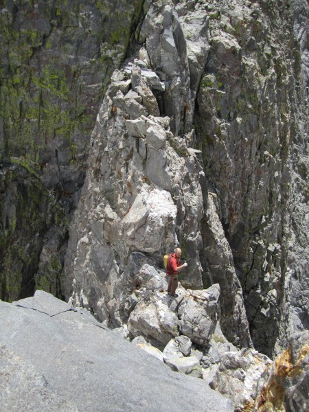 One of many knifeblade ridge sections