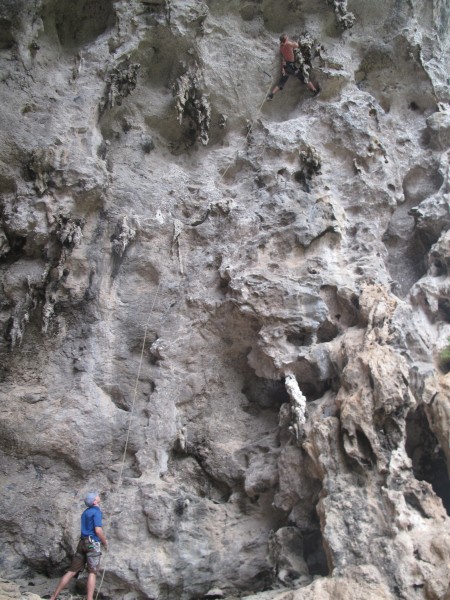 amazing tufa climbing
