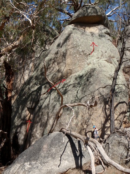 Half Man Half Biscuit. Hand crack to the crux, then a traverse and up ...