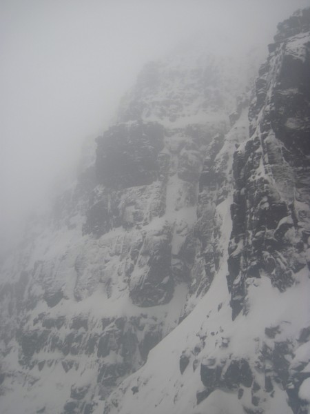 Looking back across the face of Coire Dubh Mor &#40;1/24/14&#41;. Turn...