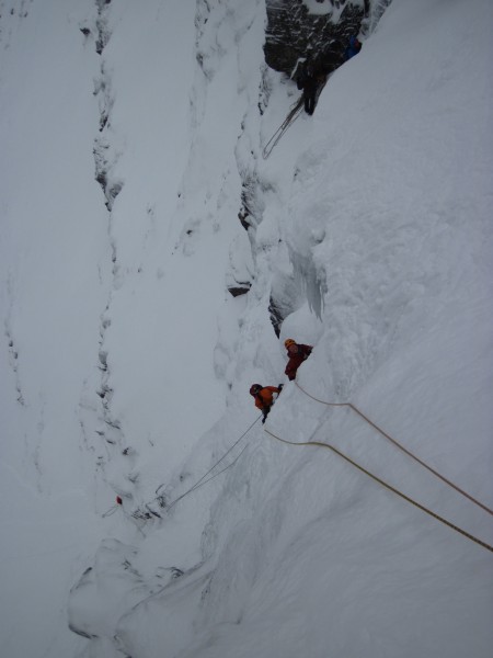 Some fun steep ice climbing &#40;2/7/14&#41;. The route had more ice &...
