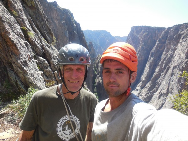 Jim and I after some route in the Black Canyon, CO &#40;2014&#41;.