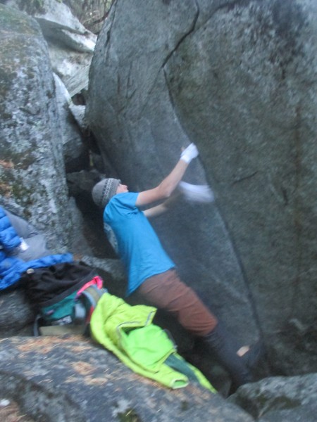 chicken meat crushing some V3! Had to tape up for this one..