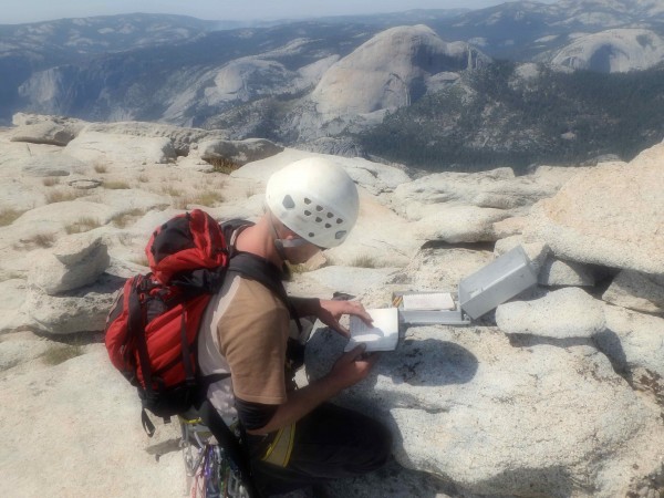 The summit register is interesting enough to hold your attention despi...