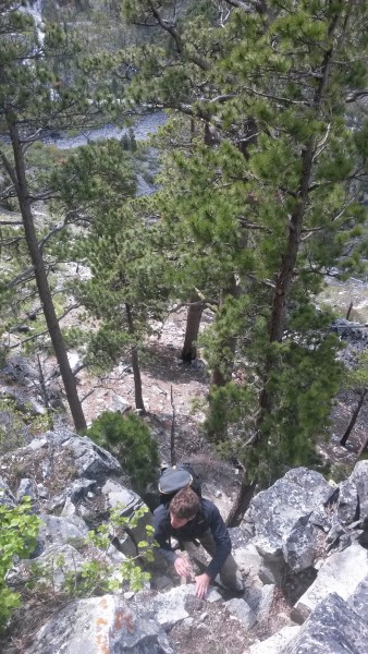 Mack soloing the start of Shoshone two days earlier.