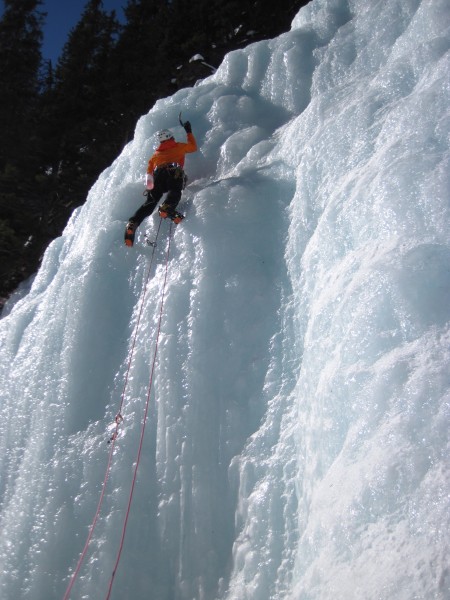 Corey Feduck leading the 1st pitch of Louise Falls &#40;4/13/14&#41;.