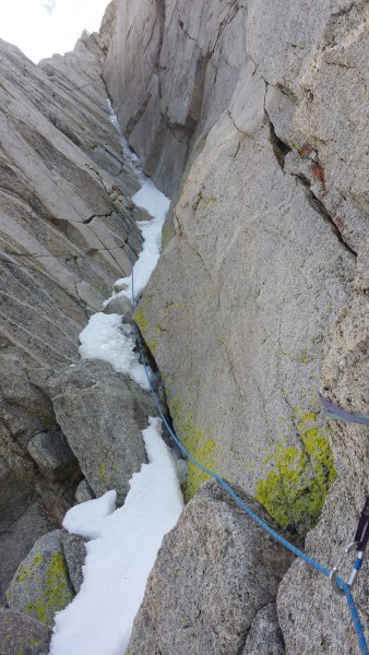 Top pitch of Matterhorn, June 04, 2015.   <br/>
The pitch looks much more ...
