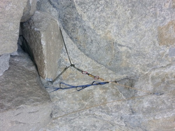 Belay at the base of Zodiac