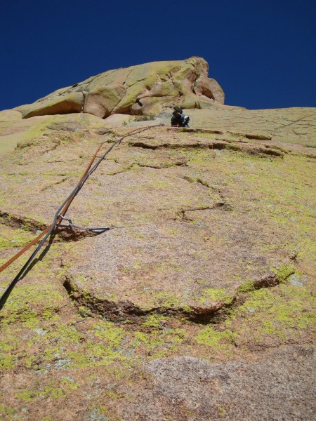 4th pitch, up to an awesome ledge <br/>
