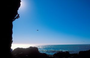 Twin Coves - Blue Heron aka Rock Fish 5.10c - Bay Area, California USA. Click to Enlarge