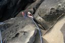 Salt Point, Playground - Conch Crack 5.10b/c - Bay Area, California USA. Click for details.