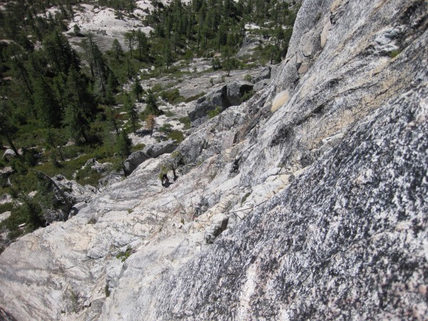 Cosmic Wall &#40;5.6R&#41; -- looking down second pitch