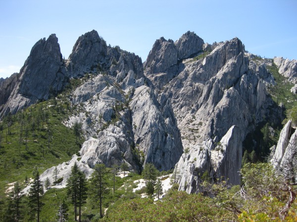 Mt. Hubris &#40;upper left&#41; and other crags, from Castle Dome