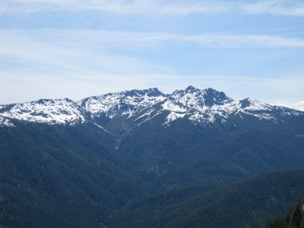 Trinity Alps from Castle Dome