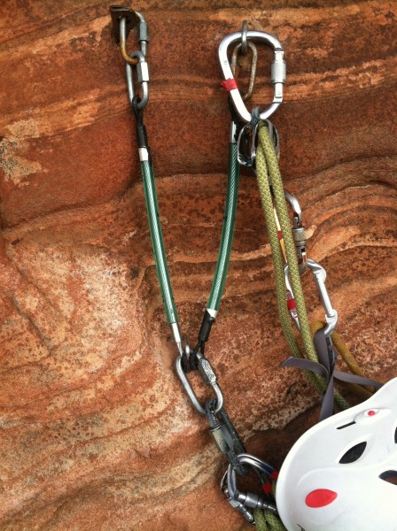 New looking anchor on the bivy ledge. Big thanks to who has been repla...