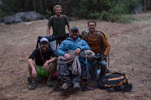The Climbing Team: Enock, Christian, Nick, and Craig