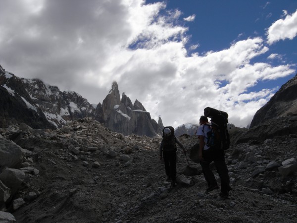 Approach to Cerro Torre.