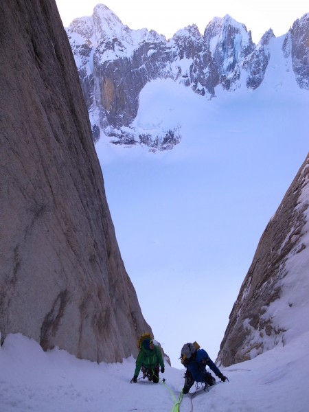 Start of the main couloir.