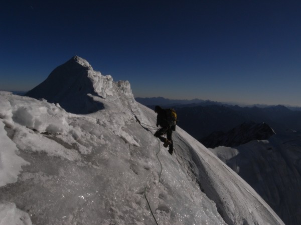 Stepping onto a previously unclimbed summit was an almost religious fe...