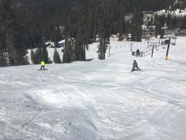 Fun little mogul field skier's left of Badger lift, bigger than they n...