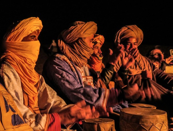 Music in the desert with Berber locals