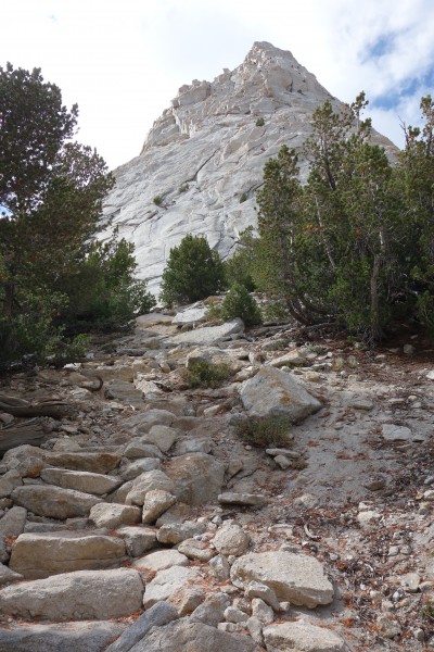 To prevent further erosion, the NPS has built steps leading to the sta...