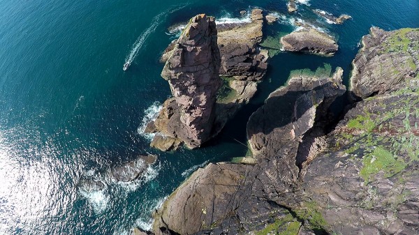 An Aerial view of the Old Man of Stoer