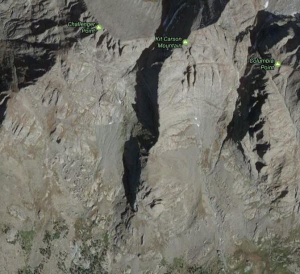 This Google Maps image shows off the Flying Buttress of Kit Carson Pea...