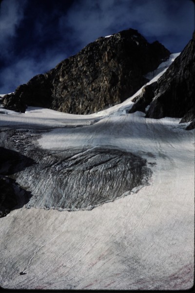 The glacier route in more clement conditions.