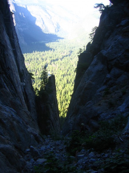 Descent Gully from Middle Cathedral
