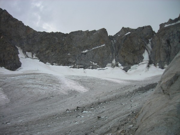 Palisade Glacier, V Notch, Polemonium Peak, and U Notch - 8/6/08