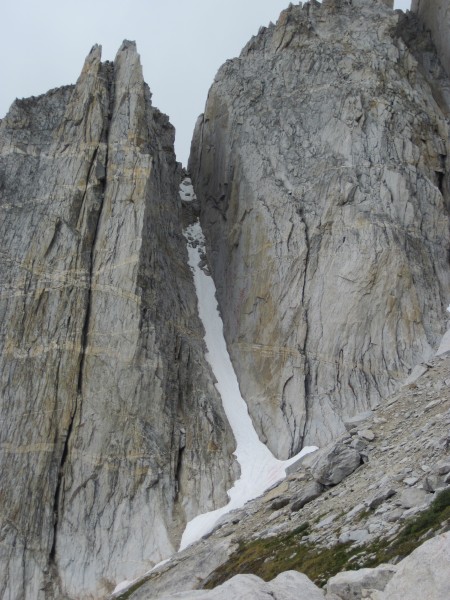 Leftmost of the 3 North Peak couloirs - 9/8/10