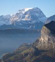 Choss defies gravity - North Ridge of Tödi, Swiss Alps - Click for details