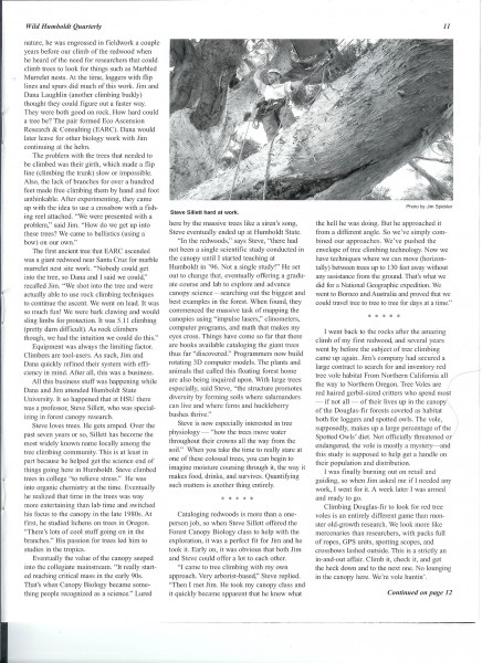 The Floating Forest, page 2, Wild Humboldt Magazine.