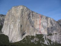 El Capitan - Scorched Earth A4 5.8 - Yosemite Valley, California USA. Click to Enlarge